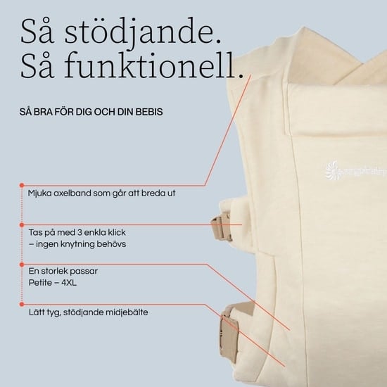 Ergobaby Embrace Bärsele Pure Black