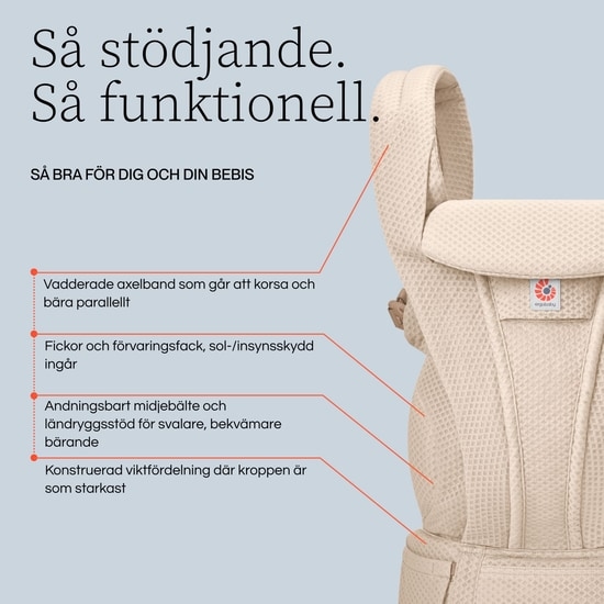 Ergobaby Omni Deluxe Mesh Bärsele Midnight Blue
