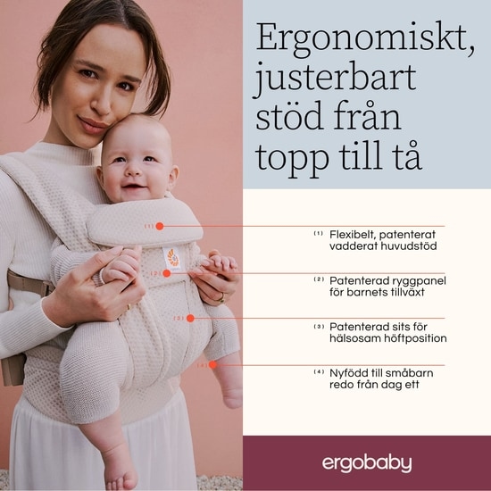 Ergobaby Omni Deluxe Mesh Bärsele Natural Beige