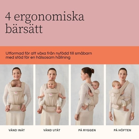 Ergobaby Omni Deluxe Mesh Bärsele Natural Beige