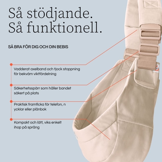 Ergobaby Upsie Höftsele Onyx Black