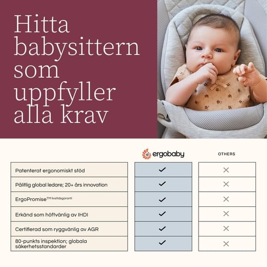 Ergobaby Evolve 3-i-1 Babysitter Mesh Sage