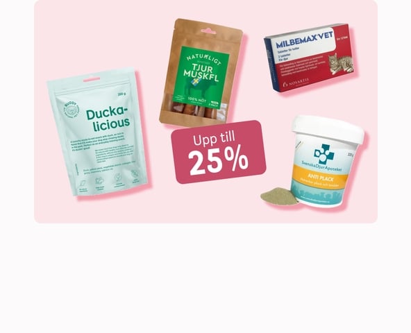 Upp till 25% inom Djurprodukter
