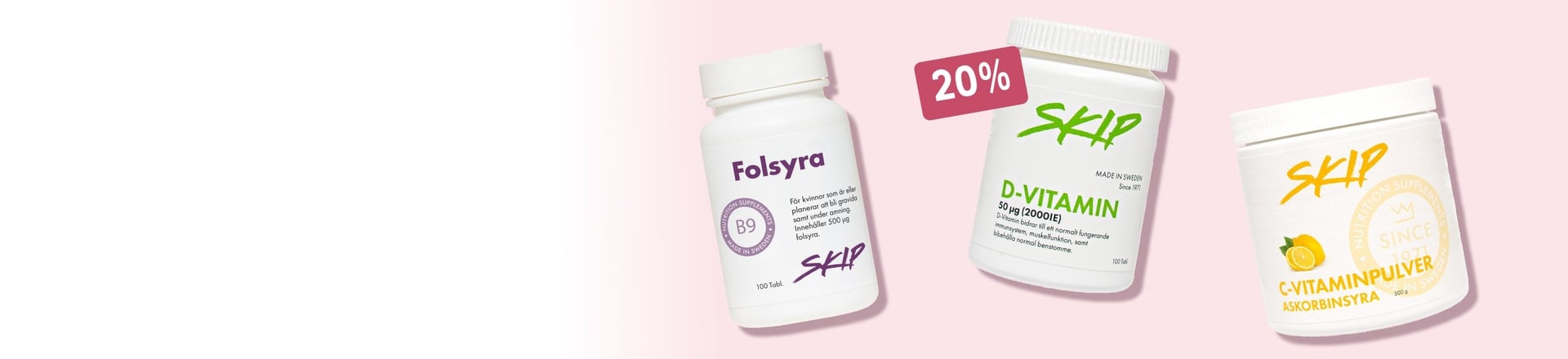 20% på Skip Nutrition