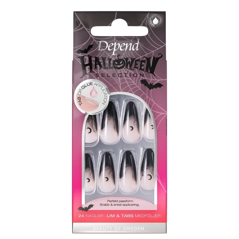 Depend Halloween Collection Smokey French Almond Lösnaglar 24 st