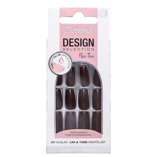 Depend Design Selection Warm Mocca Short Coffin 24 st