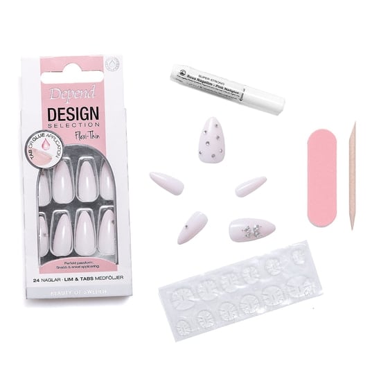 Depend Design Selection Pink Ivory Almond 24 st