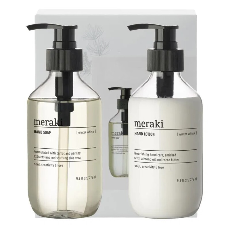 Meraki Christmas Gift Box Winter Whisp Hand Soap & Hand Lotion 2 x 275 ml