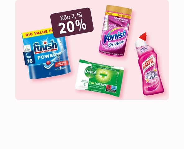Köp 2, få 20% på Städfavoriter