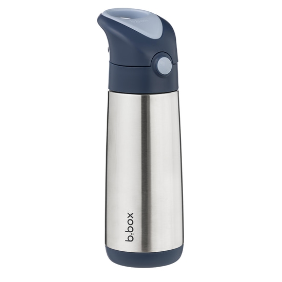 b.box Isolerad Sugrörsflaska 500 ml Blå