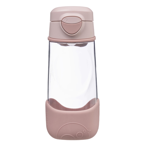 b.box Vattenflaska med pip 450 ml Rosa