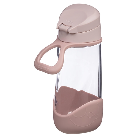 b.box Vattenflaska med pip 450 ml Rosa