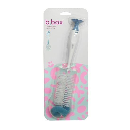 b.box 2-i-1 Flaskborste Blå