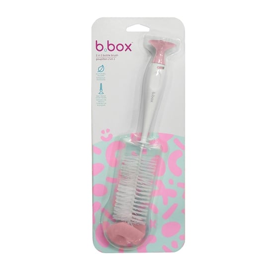 b.box 2-i-1 Flaskborste Rosa