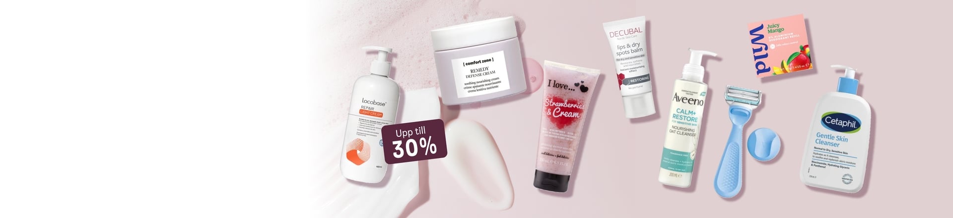 Upp till 30% inom Hudvård