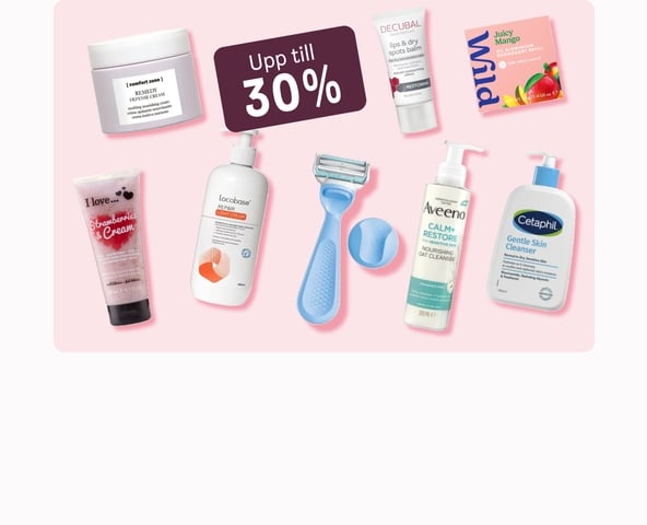 Upp till 30% inom Hudvård