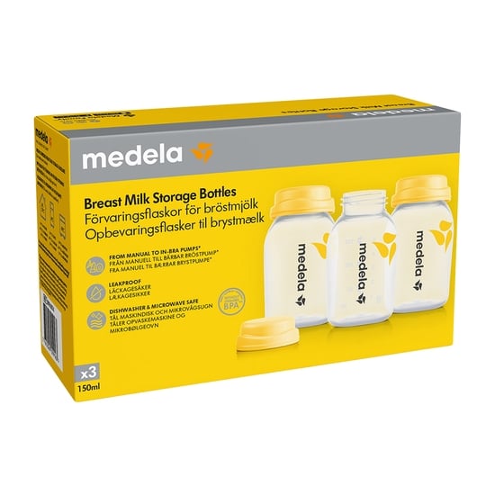 Medela Bröstmjölksflaskor 150 ml 3-pack