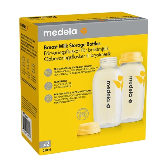 Medela Bröstmjölksflaskor 250 ml 2-pack