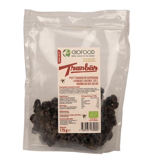 Biofood Tranbär 175 g