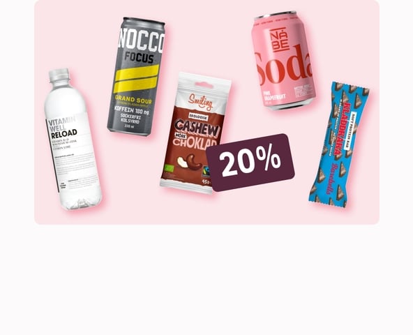 20% på Dryck & Snack-favoriter