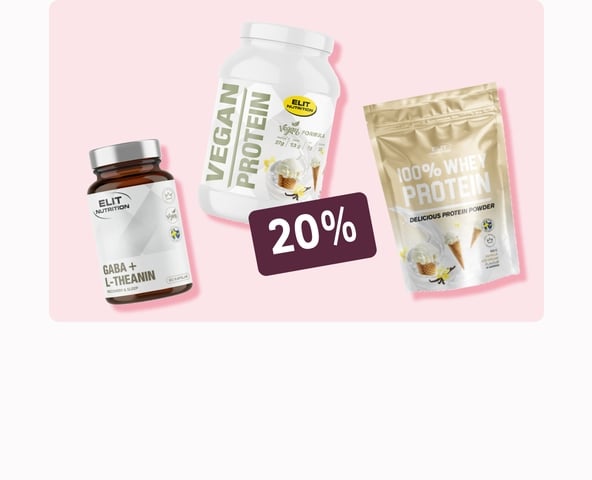 20% på Elit Nutrition