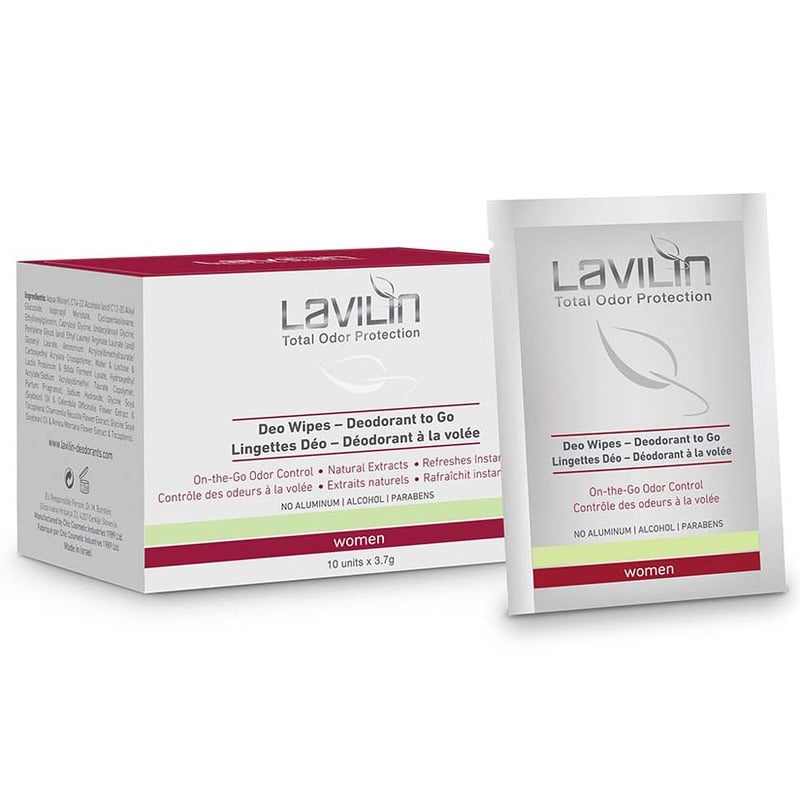 Lavilin Deo Wipes To Go Women Probiotic 10 st