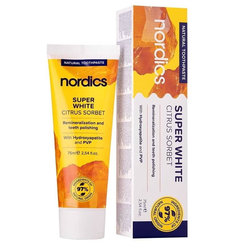 Nordics Super White Hydroxyapatite Toothpaste 75 ml
