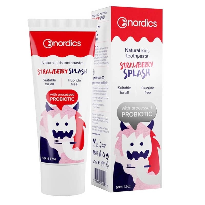 Nordics Kids 0+ Probiotic Strawberry Toothpaste 50 ml