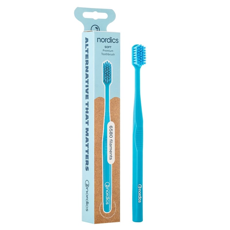 Nordics Premium Toothbrush Blue Soft
