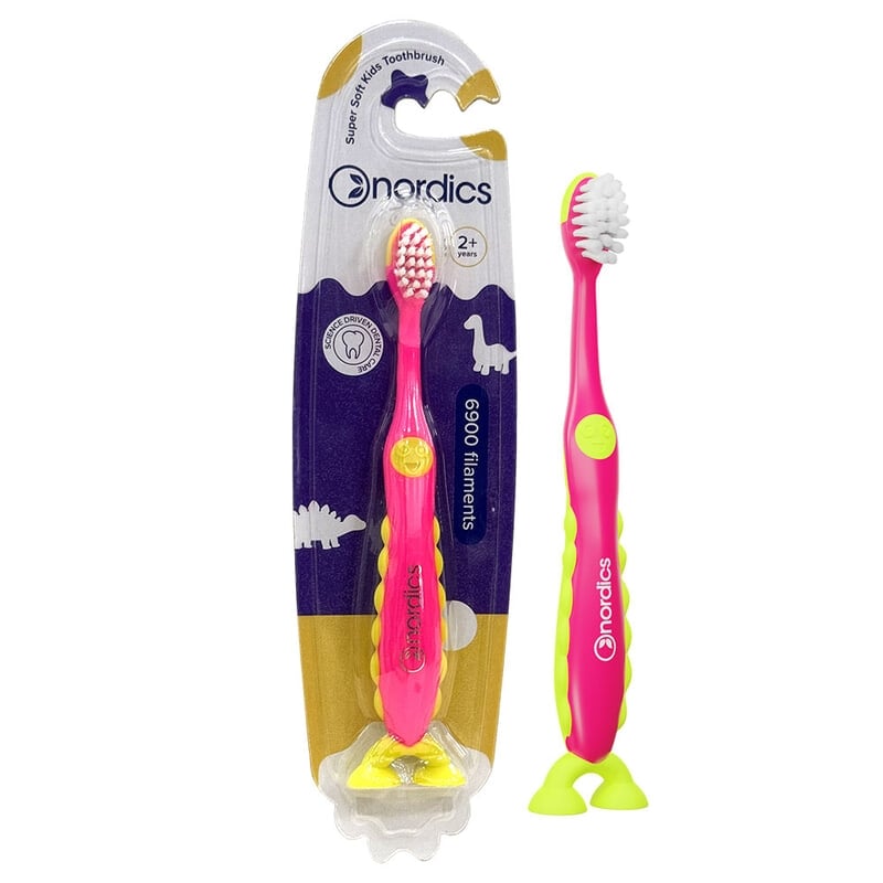 Nordics Kids Toothbrush Dino Purple Soft