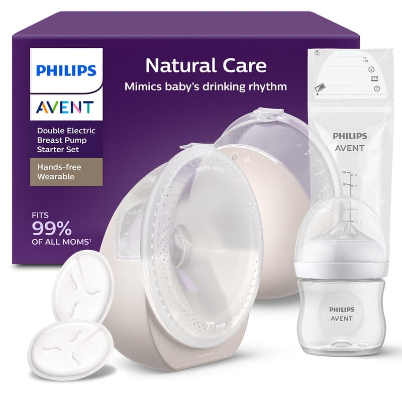 Philips Avent Hands-free Dubbel Elektrisk Bröstpump Startkit SCF495/21
