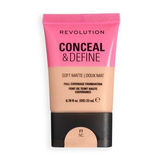 Revolution Conceal and Define Soft Matte Tube Foundation F7NC 23 ml