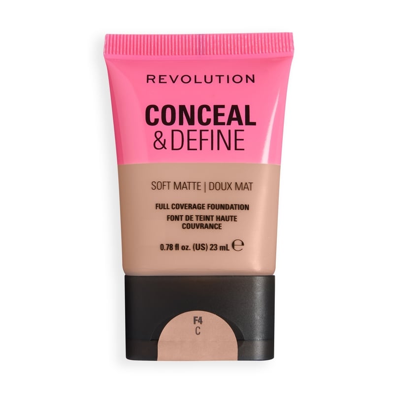 Revolution Beauty London Revolution Conceal and Define Soft Matte Tube Foundation F4C 23 ml