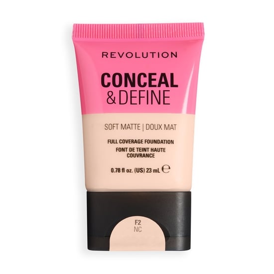 Revolution Conceal and Define Soft Matte Tube Foundation F2NC 23 ml