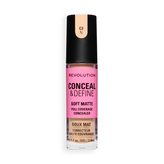 Revolution Conceal and Define Full Coverage Concealer C3N 3,4 ml