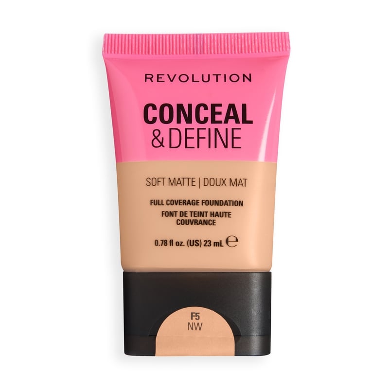 Revolution Beauty London Revolution Conceal and Define Soft Matte Tube Foundation F5NW 23 ml