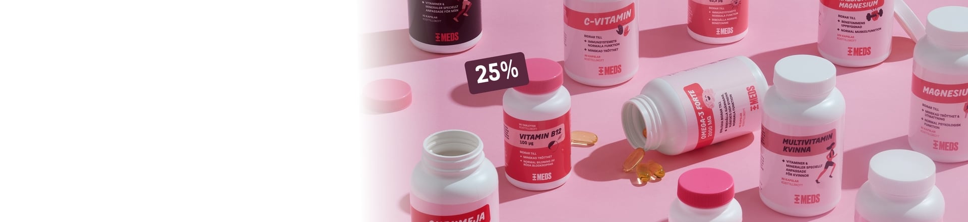 25% på MEDS Kosttillskott