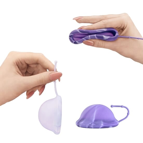 Bodyotics comfydisc Mensdiskar med snöre S & L Lila & Vit