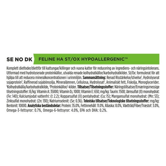 Purina Pro Plan Veterinary Diets Hypoallergenic Katt Torrfoder 3,5 kg
