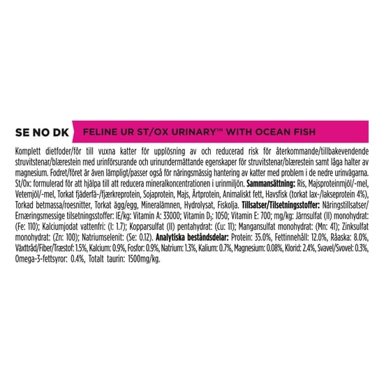Purina Pro Plan Veterinary Diets Urinary Havsfisk Katt Torrfoder 5 kg
