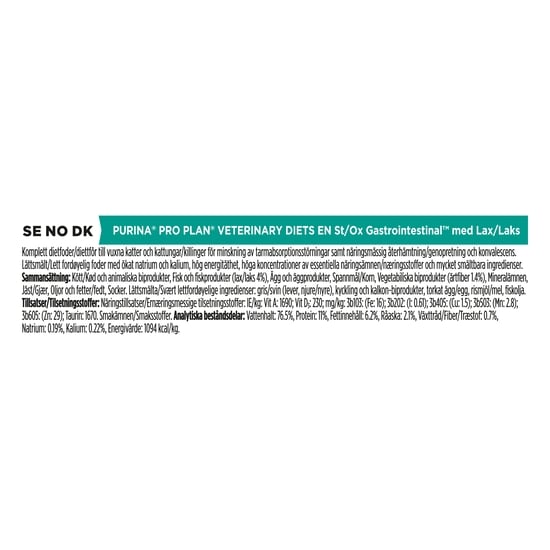 Purina Pro Plan Veterinary Diets Gastrointestinal Lax i Sås Katt Våtfoder 10 x 85 g