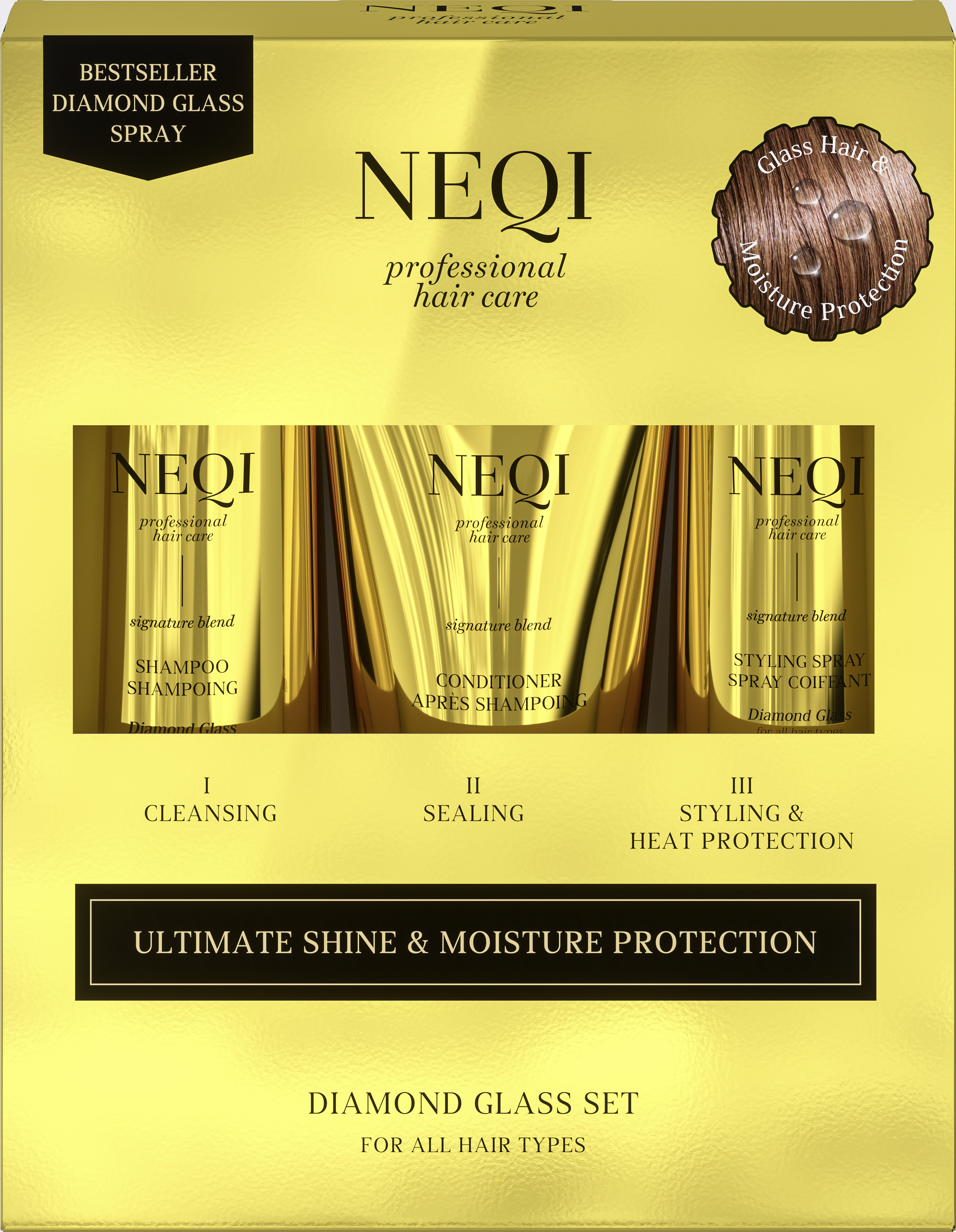 NEQI Diamond Glass Trio XMAS 3 st