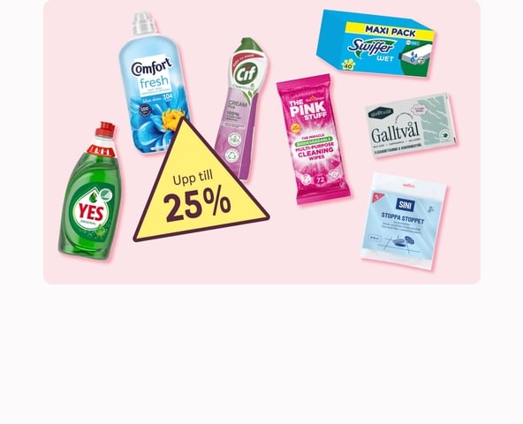 Upp till 25% inom Hem & Hushåll
