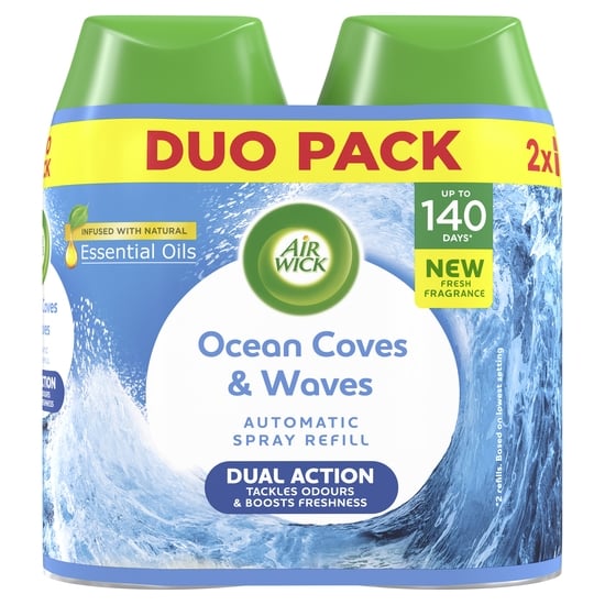 Air Wick Freshmatic Automatic Spray Duo Refill Ocean Cove & Waves 2 x 250 ml