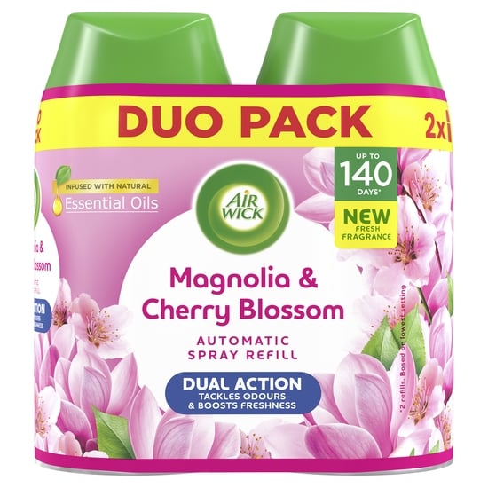 Air Wick Freshmatic Automatic Spray Duo Refill Magnolia & Cherry Blossom 2 x 250 ml