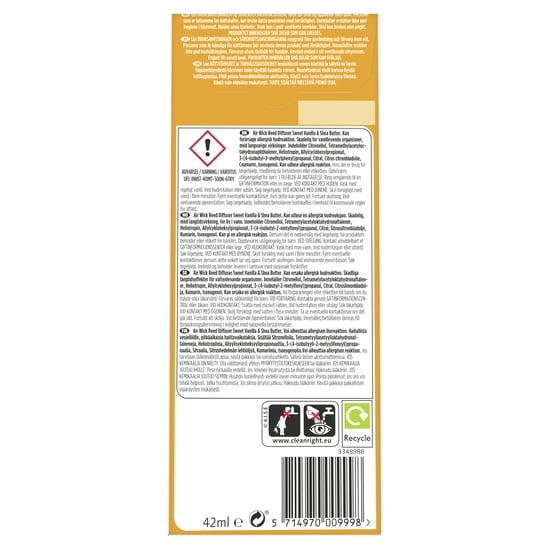 Air Wick Reed Diffuser Sweet Vanilla & Shea Butter 42 ml