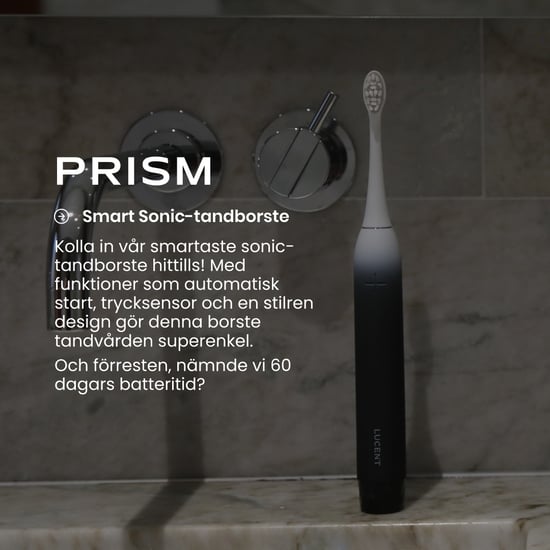 Be Lucent Prism Eltandborste Graphite Black