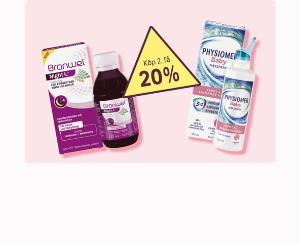 Köp 2, få 20% på Bronwel & Physiomer