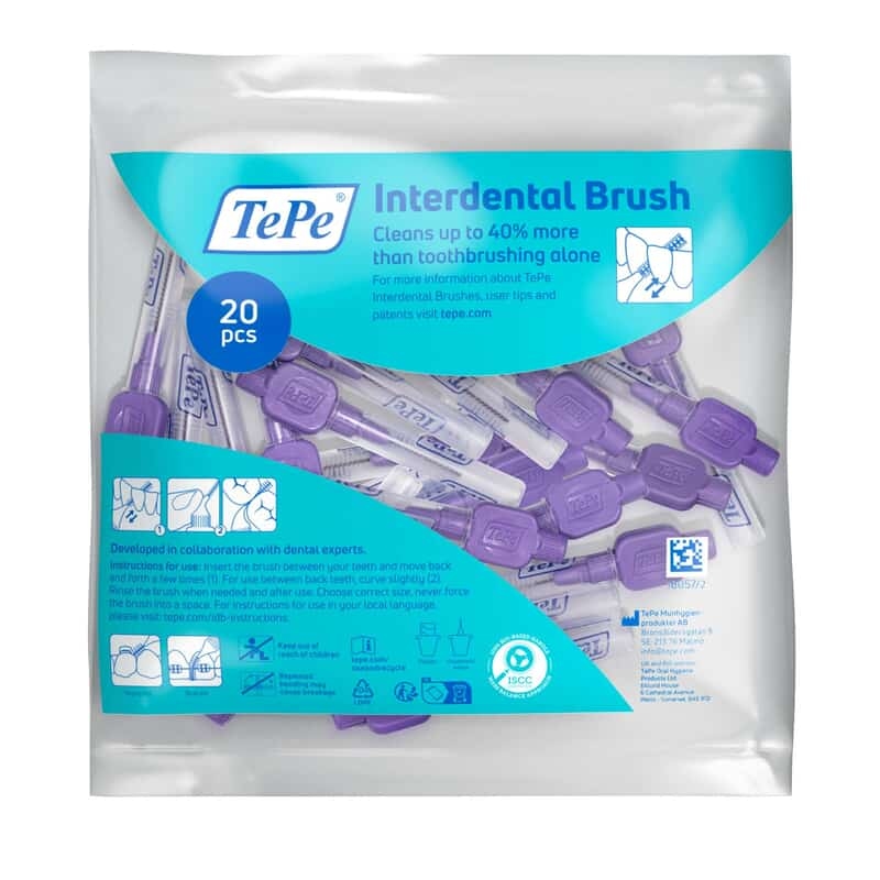 TePe Mellanrumsborste Original 1,1 mm Lila 20-pack