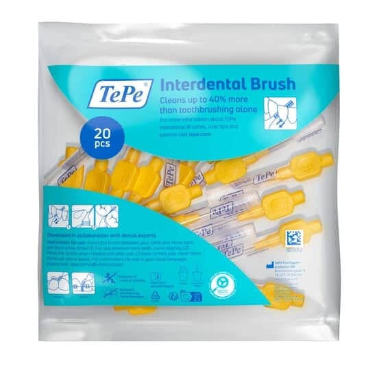 TePe Mellanrumsborste Original 0,7 mm Gul 20-pack